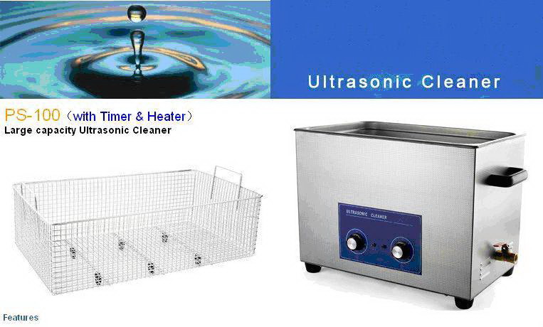 Bể rửa siêu âm làm bằng thép không rỉ, an toàn và ổn định. 